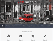 Tablet Screenshot of expattaxes.nl